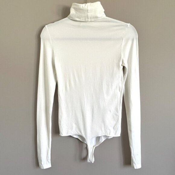 Wolford White Colorado Turtleneck Long Sleeve String Bodysuit - Small - Picture 7 of 9